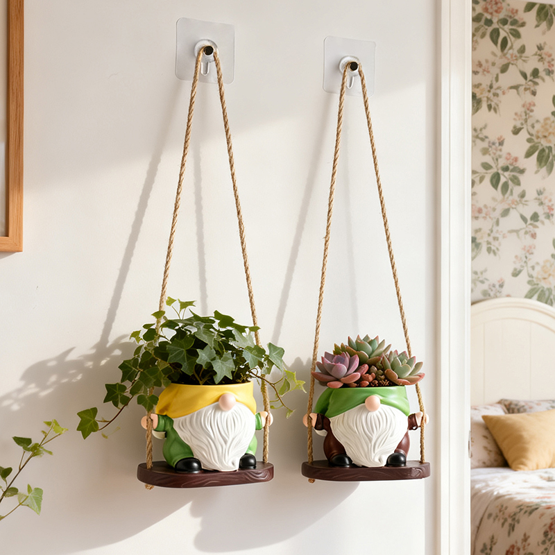 Bohemian Gnome Swing Hanging P - đánh giá và giá Echeveria Succulent