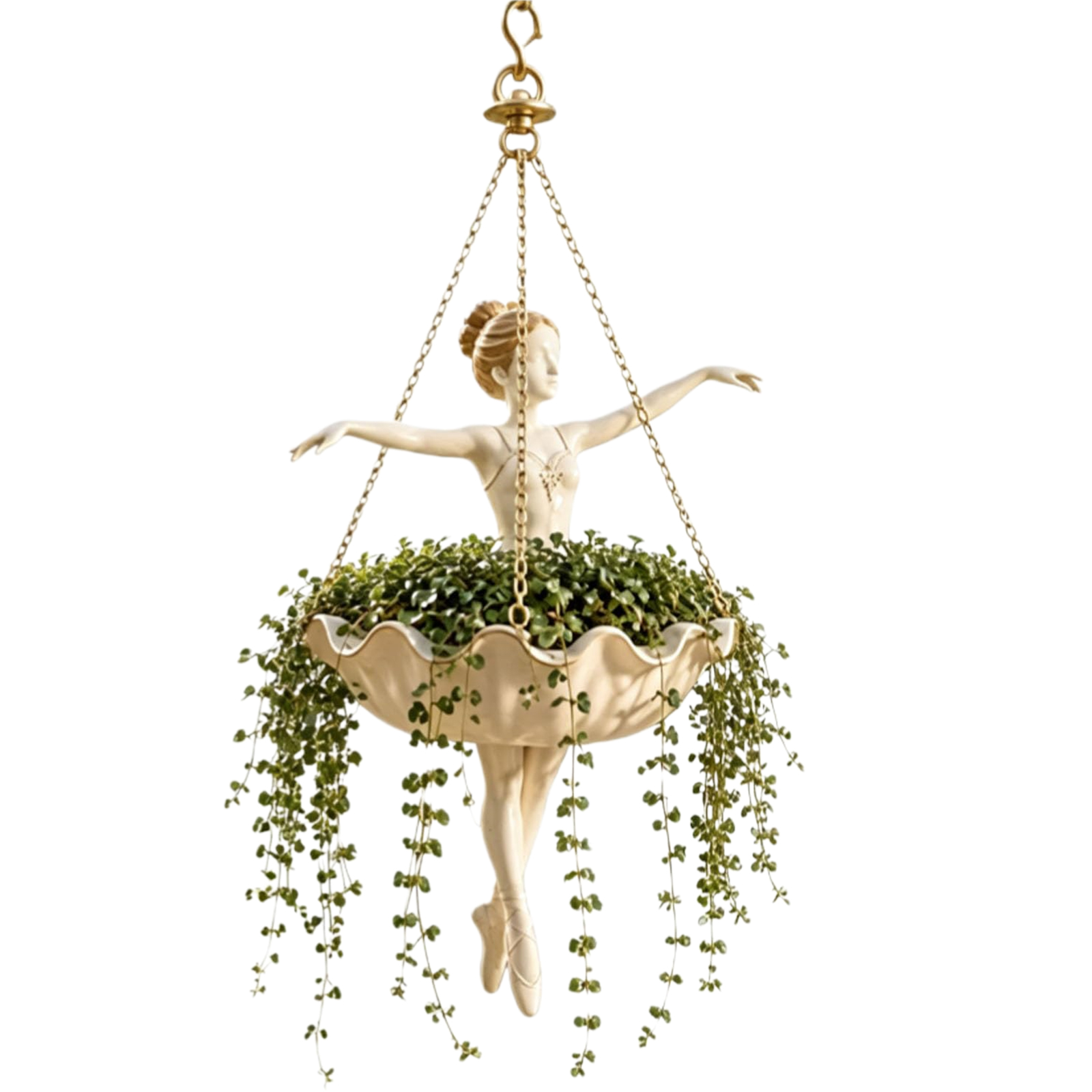 Ballet Dancer Resin Flower Hol - đánh giá và giá Spider Plant Hanging