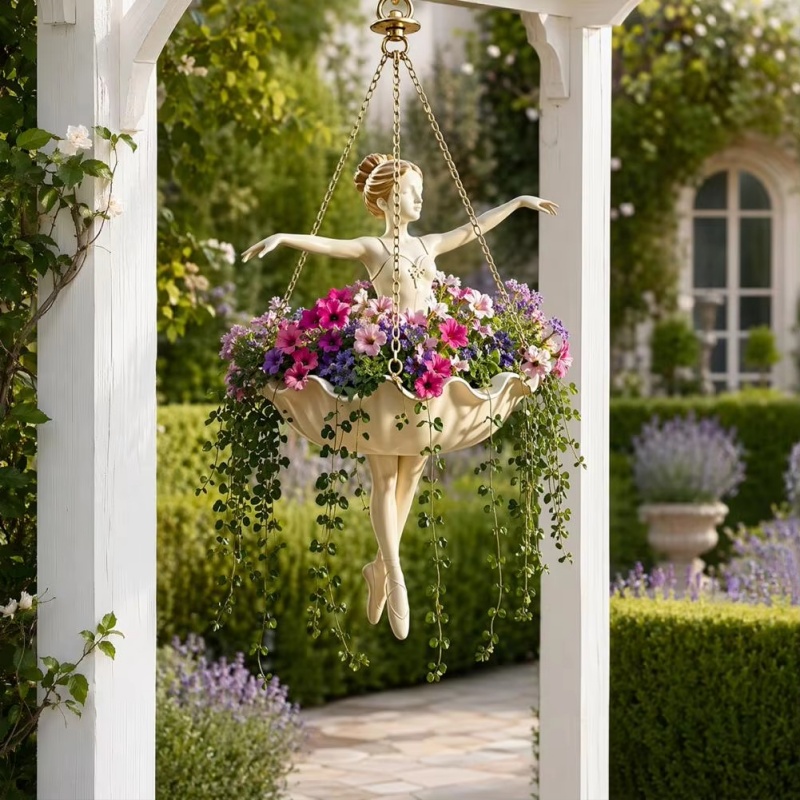 Resin Ballet Dancer Hanging Pl - đánh giá và giá Spider Plant Hanging
